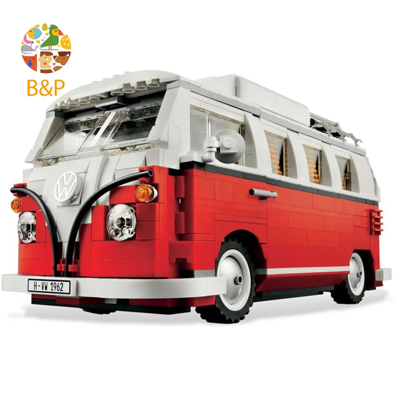 

Legoing 10220 1354pcs Technic Creator The T1 Camper Van Creator Series Red Car City Building Blocks Toys For Children Gift