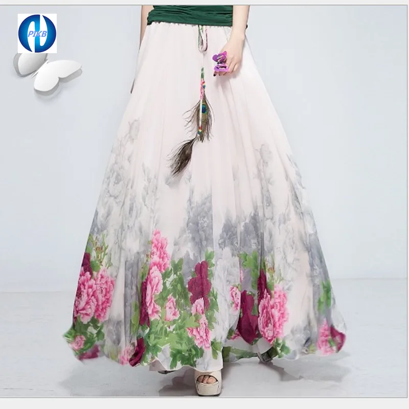 PIKB 2016  2 ways wearing skirt fashion style chif...