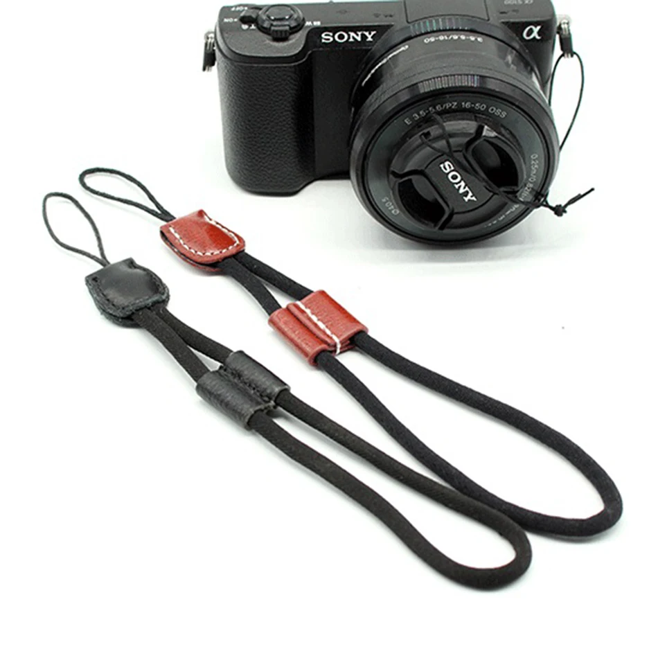Универсальный роскошный кожаный браслет на запястье камеры веревка комплект для sony NEX7/6 NEXF3 NEX5T/R a5000 a5100 a6000 a6300 цифровая камера