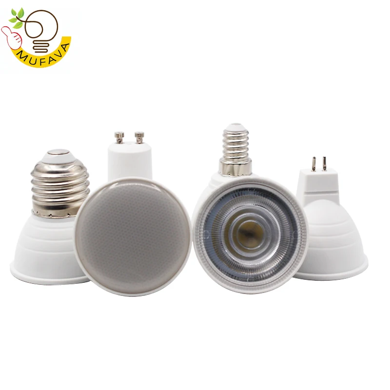 10 шт. светодиодный свет с лампочкой GU10 9 W 220 V 230 MR16 12 COB Чип 60 120 градусов