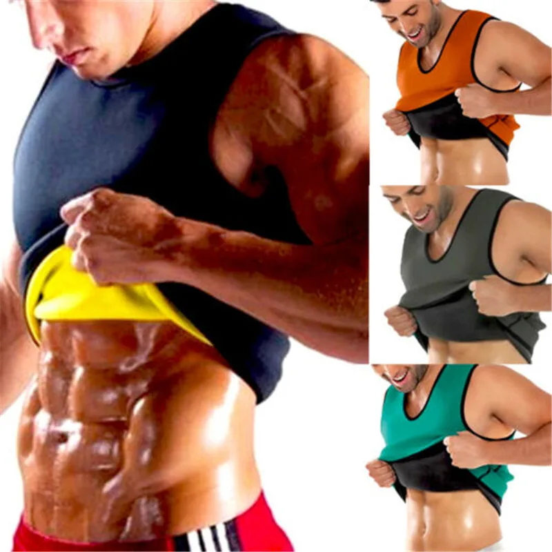 

Fashion Slim Stretch Weight Loss Body Men Vest Trimmer Tummy Shirts Sports Gym Fitness Girdle Tops Men Running Vests Underwear