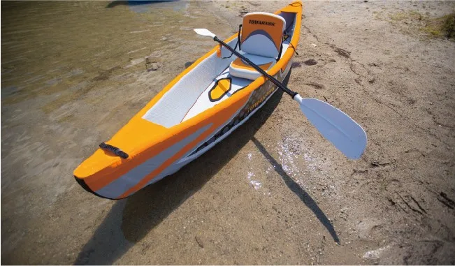 Бесплатная доставка Aquamarina надувная Tomahawk 10'8 "Каяк Лодка дрейфующая лодка