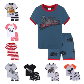 

Baby Clothes Sets Summer Kids Pajamas Boys Gilrs Clothing Cartoon Costume Short Sleeve Pajamas children Sleepwear Pajamas Sets
