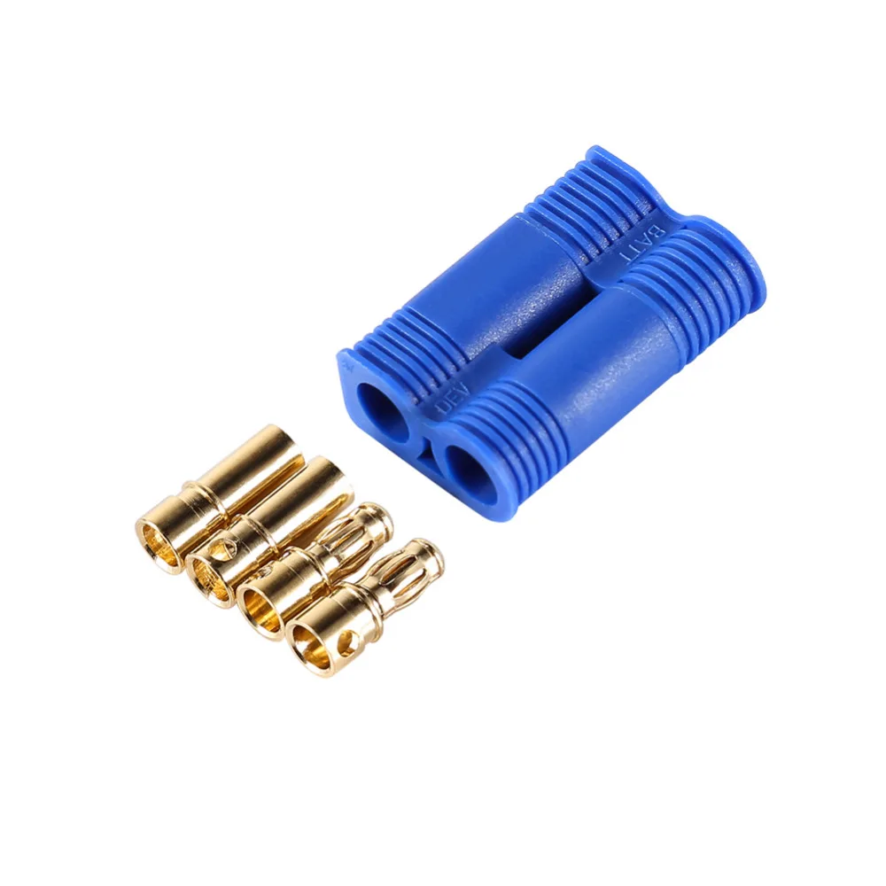 

EC3 3.5mm/EC5 5mm Gold Bullet Connector Banana Plug With Housing For RC Lipo Battery ESC Speed Controller Motor Part Wholesale