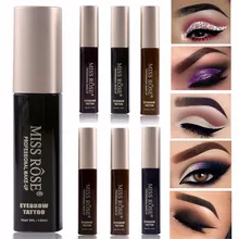 MISS ROSE карандаш для бровей Макияж Водонепроницаемый крем для бровей краска с эффектом татуировки окрашенный крем косметика maquiagem