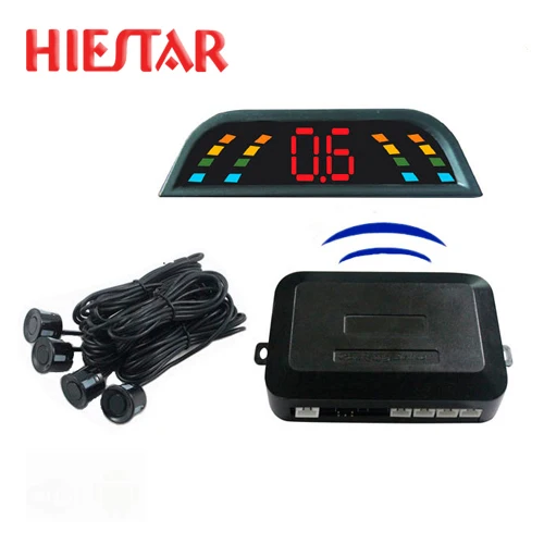 Led Display Wireless Car Backup Car Parking Sensors Reversing Sensor with 4 Sensors Buzzer Sound