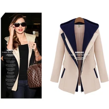 Зимняя женская куртка в европейском стиле из двух частей, пальто на молнии с капюшоном, одежда для женщин