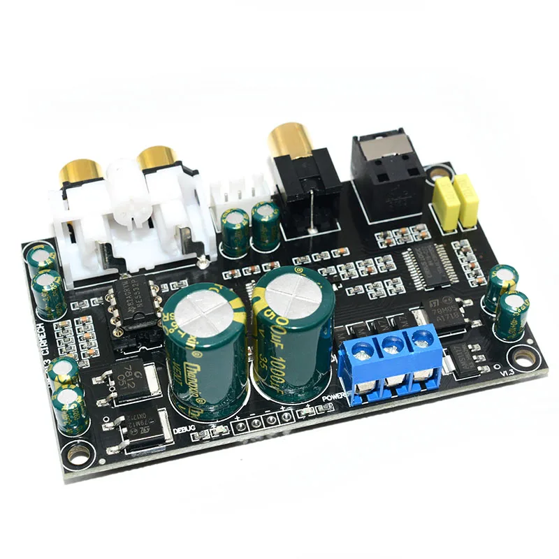 Lusya CS8416 CS4398 цифровой интерфейсный модуль DAC плата оптический коаксиальный вход, DAC декодер плата 24 бит 192 к AC 12 В A1-001