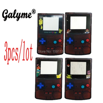 

3pcs/lot Hot Sale 4 Model DIY Colors Housing Shell Fit For GameBoyColor For Game Console Housing Case Boy Color Limited Lens