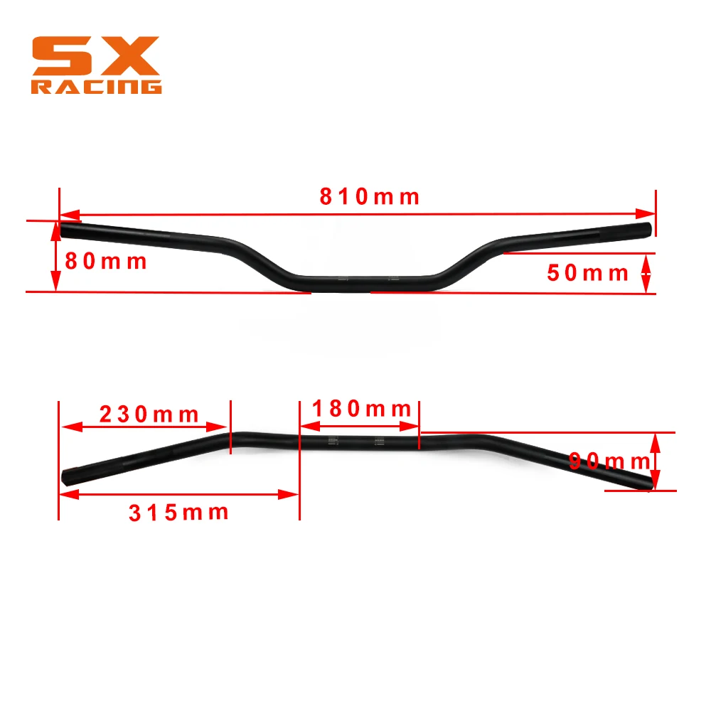 Мотоциклетный кронштейн CNC 7/8 дюйма Толстая ручка 22 мм для KTM EXC XC SX YZ YZF WR WRF CR CRF XR RMZ