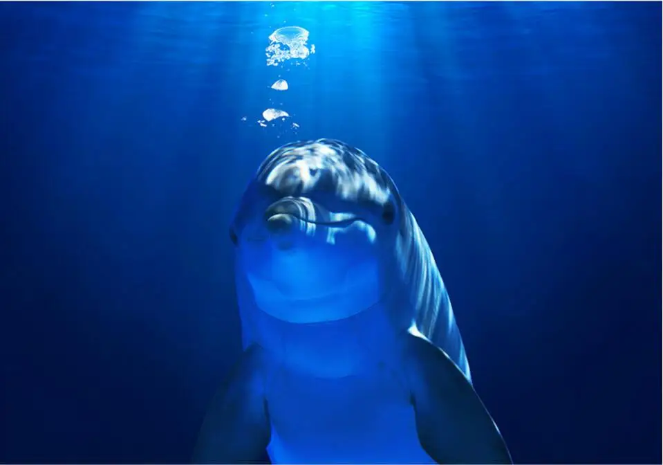 Beibehang пол на заказ фото обои 3d полы океана мир милый Дельфин пол обои ванная комната самоклеющиеся ПВХ полы