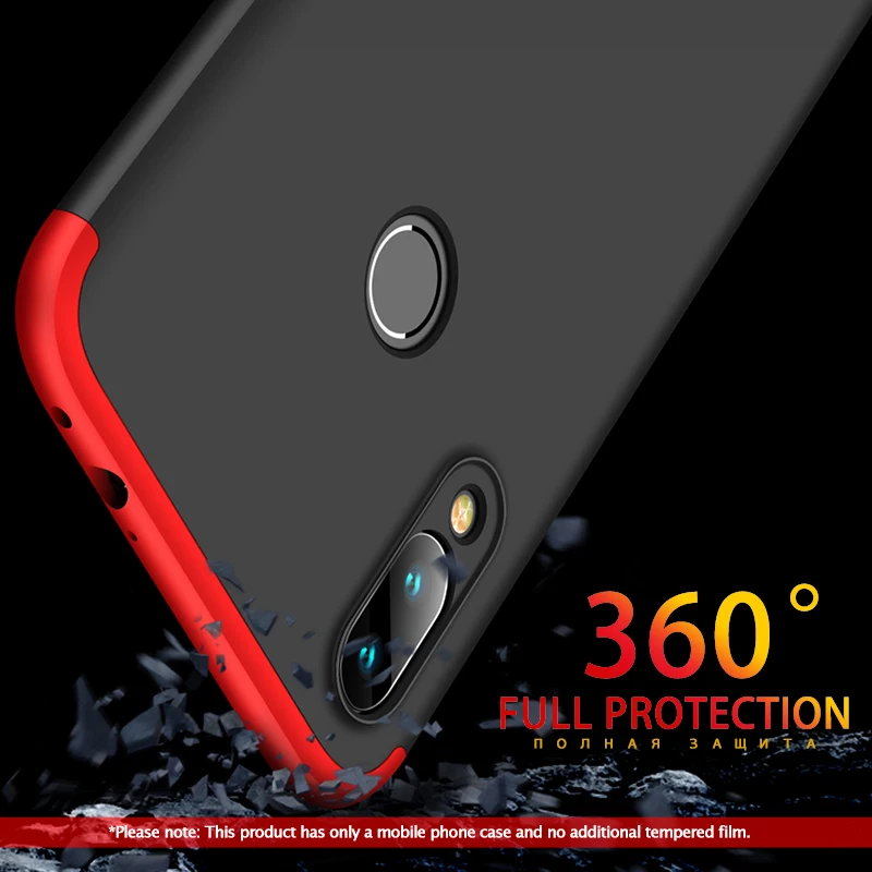 Оригинальный чехол GKK для xiaomi redmi 7 3 в 1 с полной защитой 360 тонкий матовый жесткий
