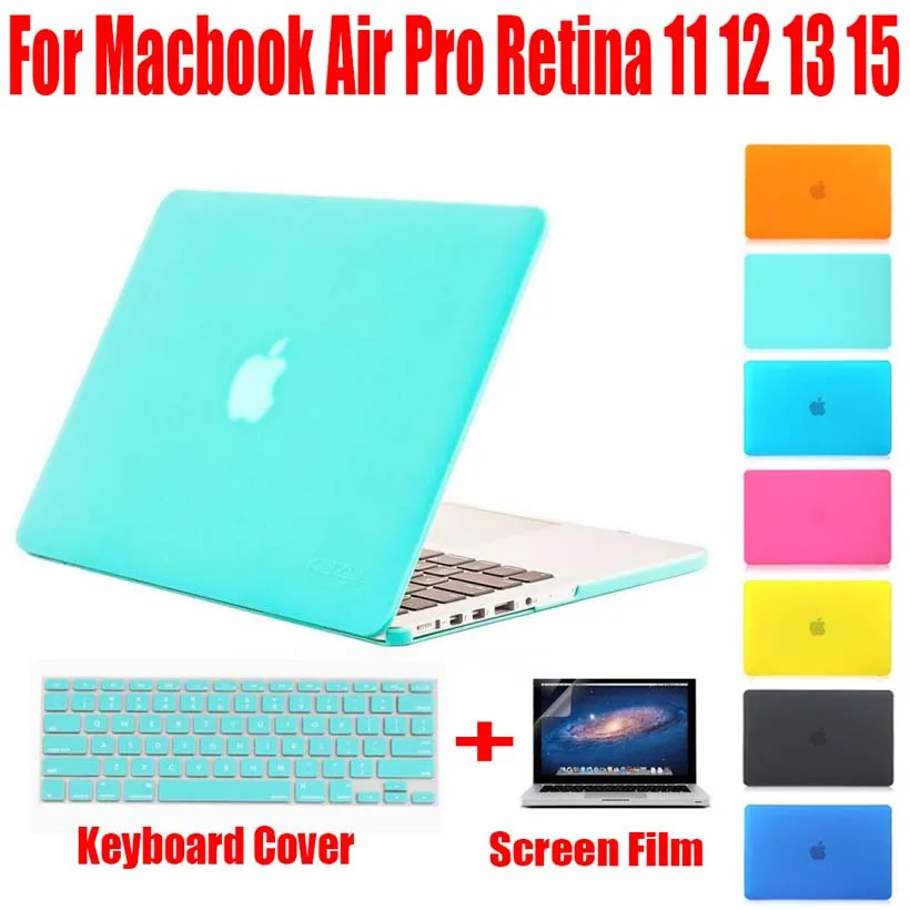 

Crystal Cover Case For Macbook Laptop for Mac book air 11 pro 13 retina 12 15 sleeve Hard For Mac without logo
