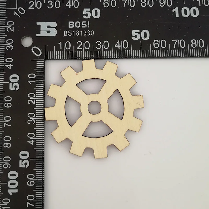 30PCS Blank Unfinished Wooden Gear Shape Craft Great Gifts For Wedding &amp Home Decor Creative Gift Thick Plywood Natual Color | Дом и сад