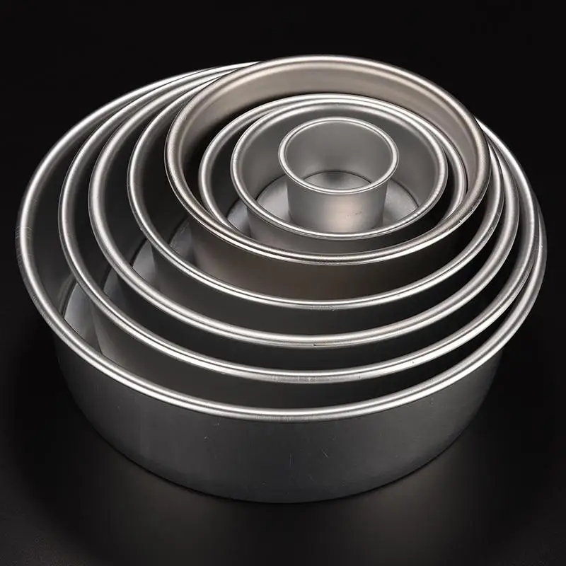 

2/4/5/6/7/8/9/10 Inch Aluminum Alloy Base Cake Moulds Metal Round Cake Baking Mold Pan Home Party Cake Baking Tool
