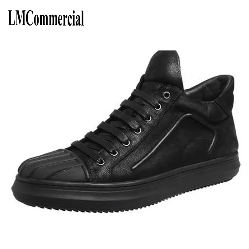 

Autumn and winter leisure for Europe leather shoes men shoes shell head high tide brand leather shoes men