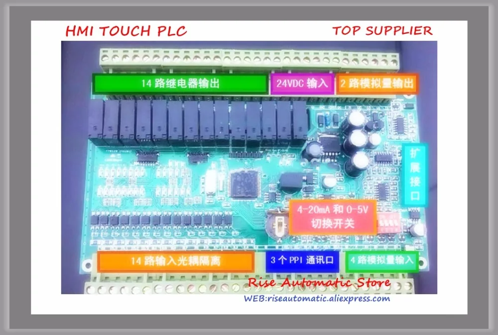 NEW 14 input 14 Relay output Single board PLC CPU224RXP-28 replace S7-200 6ES7214-2BD23-0XB0 With analog 4input 2output 3PPI
