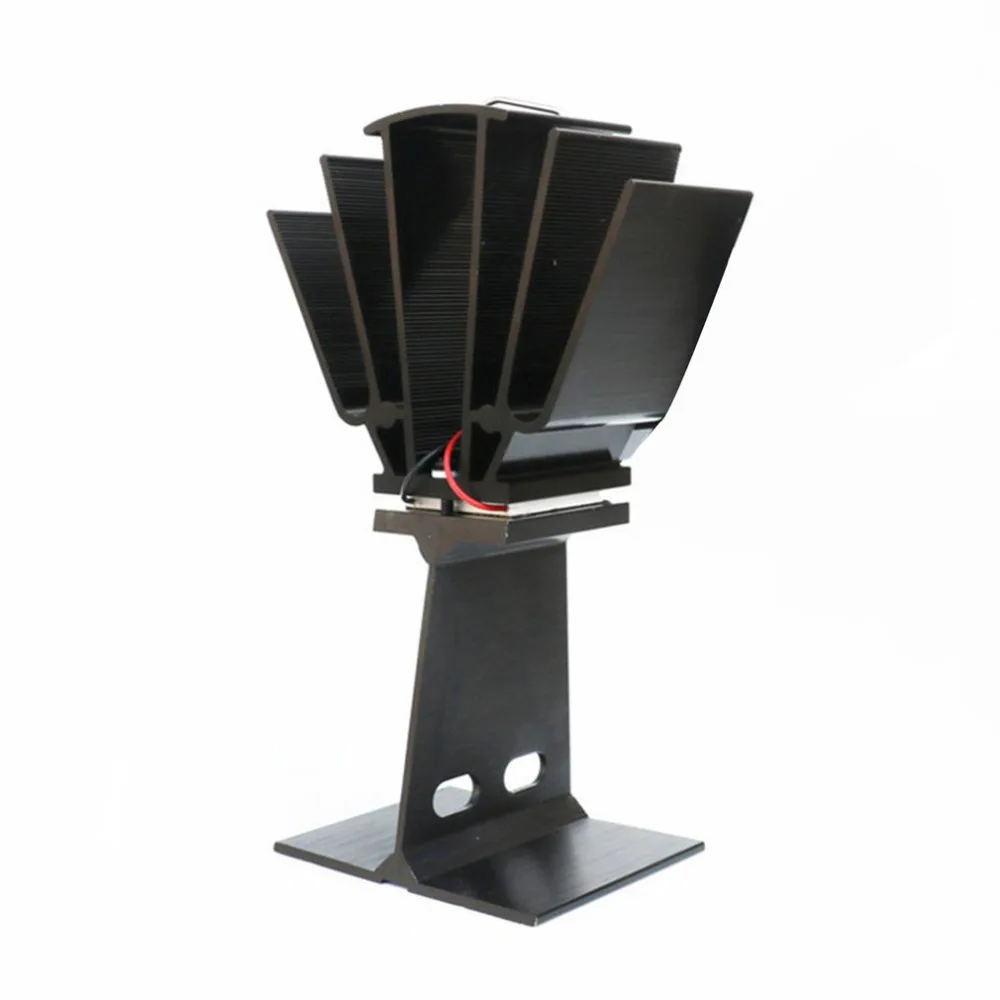 2 Blades Heat Powered Stove Fan Home Silent Heat Powered Stove Fan Ultra Quiet Wood Stove Fan Fireplace Fan