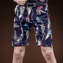FANZHUAN популярные бренды одежды летние новые повседневные шорты с цветочным принтом мужские хлопковые до колен высококачественные легкие шорты