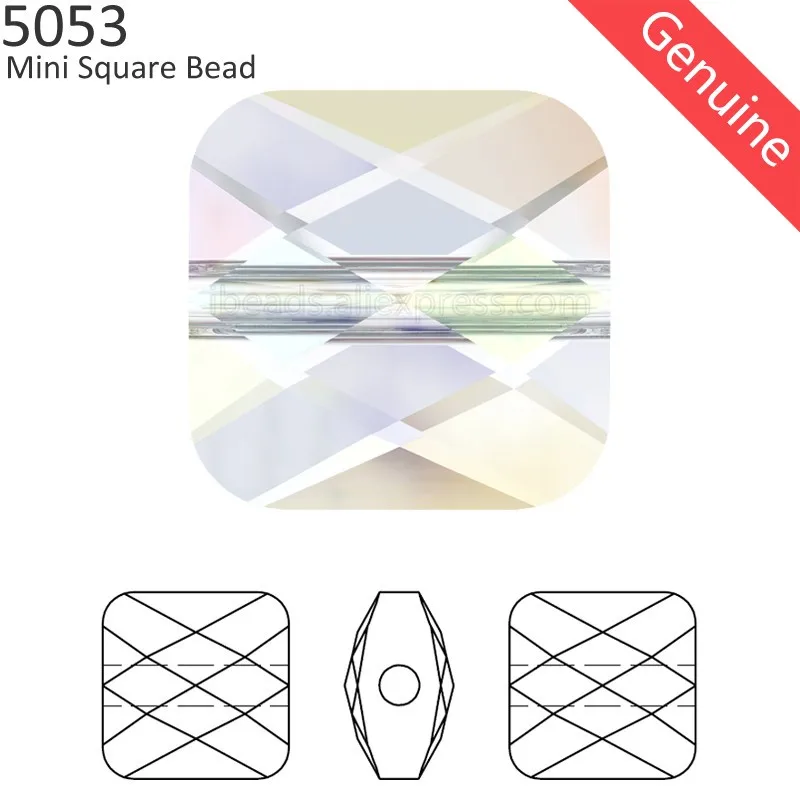 

(1 piece) 100% ORIGINAL Crystal from Swarovski 5053 Mini Square Bead Made in Austria loose beads rhinestone DIY jewelry making