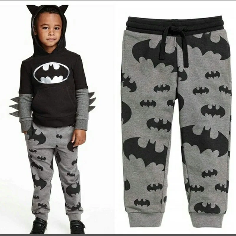 

2018 New Toddlers Boy's Pants Printing Cartoon Print Batman Children Pants Kids Cotton Warm Boys Trousers for 2-7Y