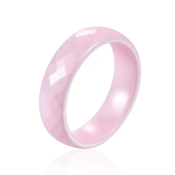 Anello in ceramica di alta qualità, non ha paura dell'acqua, senza graffi, largo 6 mm, 4 colori, squisito bellissimo anello regalo per donna