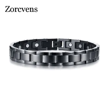 

ZORCVENS Healthy Magnetic Anklets for Men Stainless Steel Arthritis Pain Relief Bio Energy Anklet Bracelet for Man