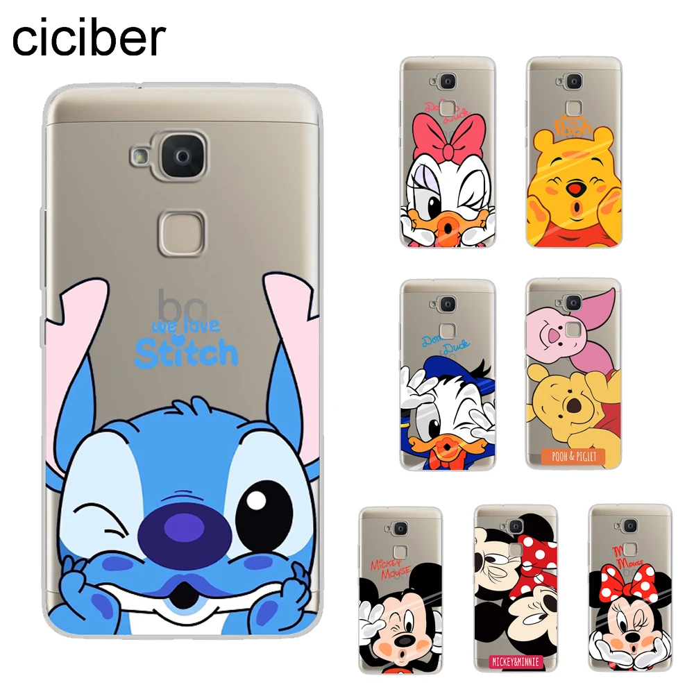

ciciber Minnie Mickey Stitch Coque For BQ Aquaris C U2 U X5 V VS X2 X Lite Pro Plus E5 M4.5 M5 M5.5 Phone Cases Soft TPU Fundas