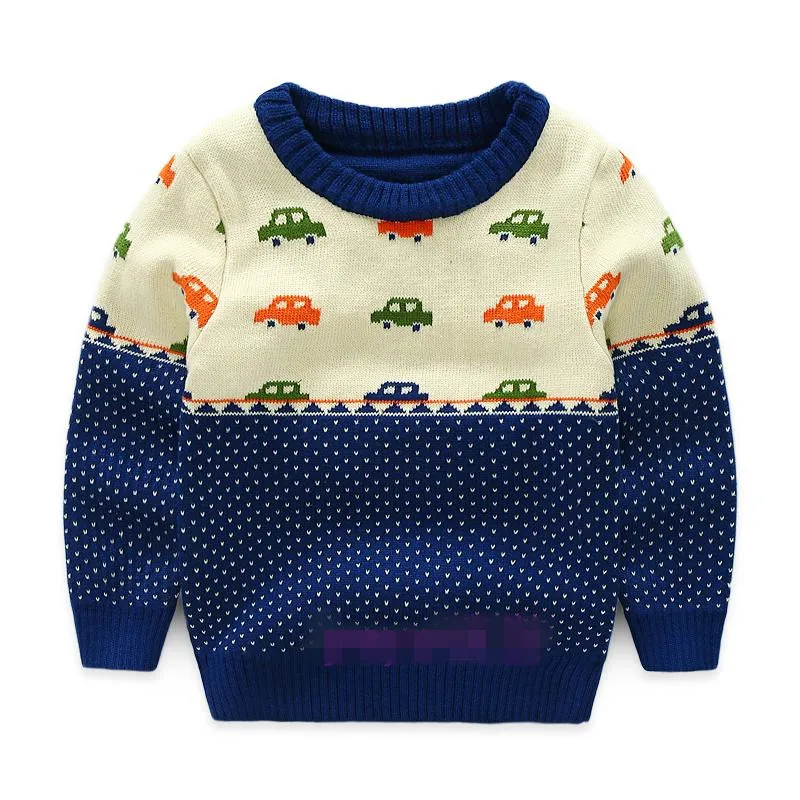 Funfeliz вязаные свитера для мальчиков; осенне-зимний свитер для детей; Двухслойный пуловер; вязаный детский свитер; кардиган для мальчиков; От 3 до 9 лет