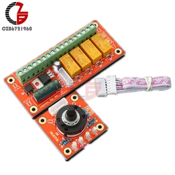 

DC 12V 4 Channel Audio Signal Relay Switch Module Input Selection Board 4 Way Relay Adjustable Audio Signal Board Amplifier DIY