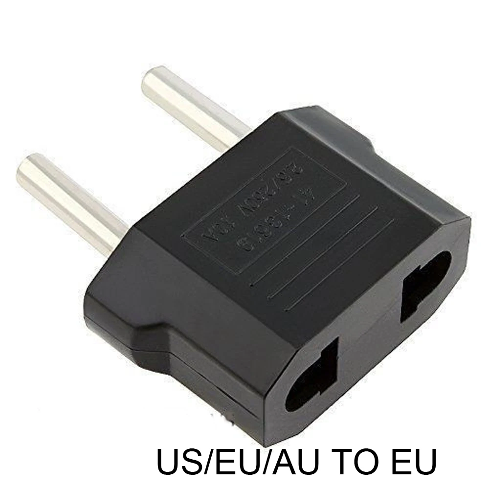 5PC Universal US To EU Plug USA To Euro Europe Travel Wall AC Power