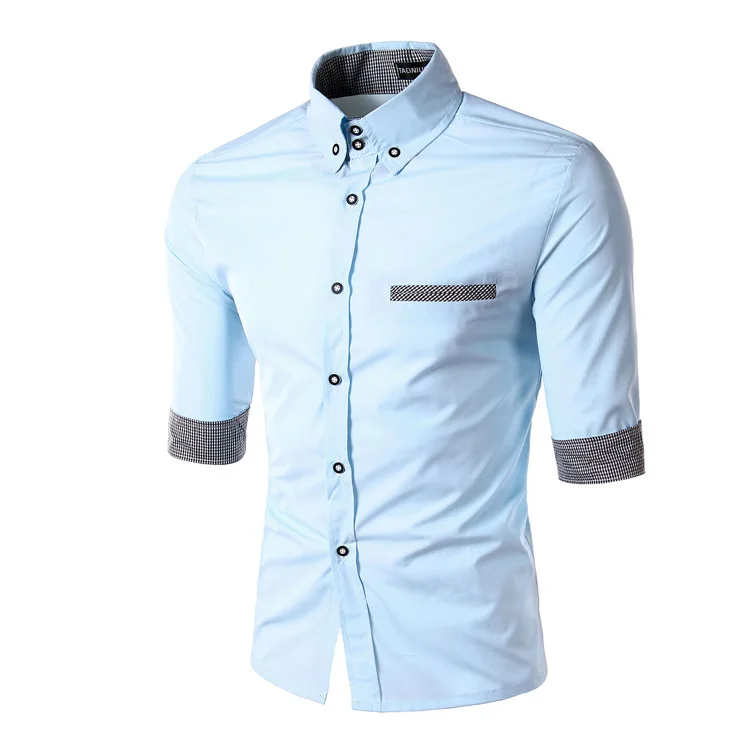 camisa meia manga social