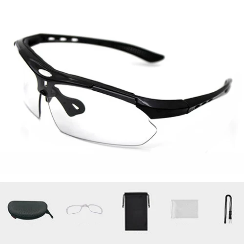 NEWBOLER Фотохроматические очки Для женщин очки для езды на велосипеде, UV400 поляризованные Для мужчин, велосипедные солнцезащитные очки для Спорт на открытом воздухе - Цвет: black 1 lens
