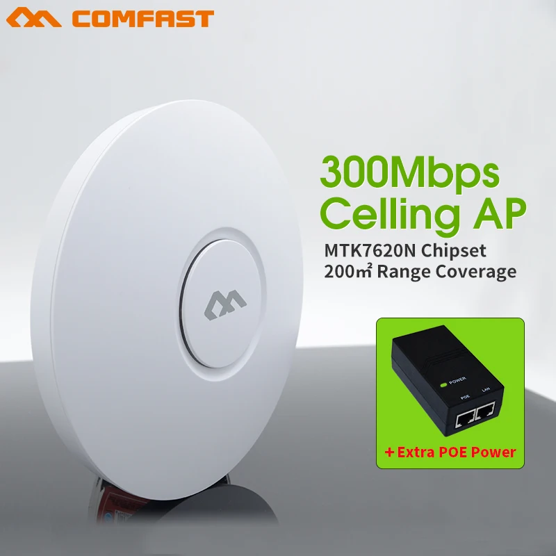 

300Mbps wireless Ceiling AP 802.11N wireless wifi router for wifi coverage comfast CF-E320N WiFi Access Point add 48V POE power