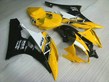 

Injection mold Fairing kit for YAMAHA YZFR6 06 07 YZF R6 YZF600 2006 2007 ABS Top Yellow white black Fairings set+Gifts YH39