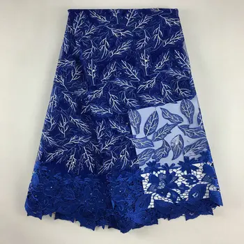 

African lace fabric 2019 high quality lace luxury french laces african lace fabric 048 5yards For Wedding