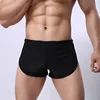 3PCS/LOT Men's Arrow Boxers 80% Polyamid 20% Elastine Sexy Underwear Soft Silk Home Loose Boxer Black/White/Gray/Coffee S M L XL 2