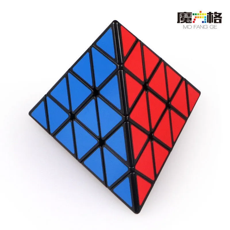 

Qiyi Speed 4X4 Pyramid Triangle Magic Cube Twist Puzzle Black Fast Ultra-Smooth Speed Puzzle Cube Kids Toys
