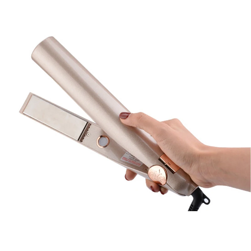

Professional Electric Straightening Iron&Curling Iron Hair Curler 2 in 1 Hair Straightener Flat Irons Ceramic