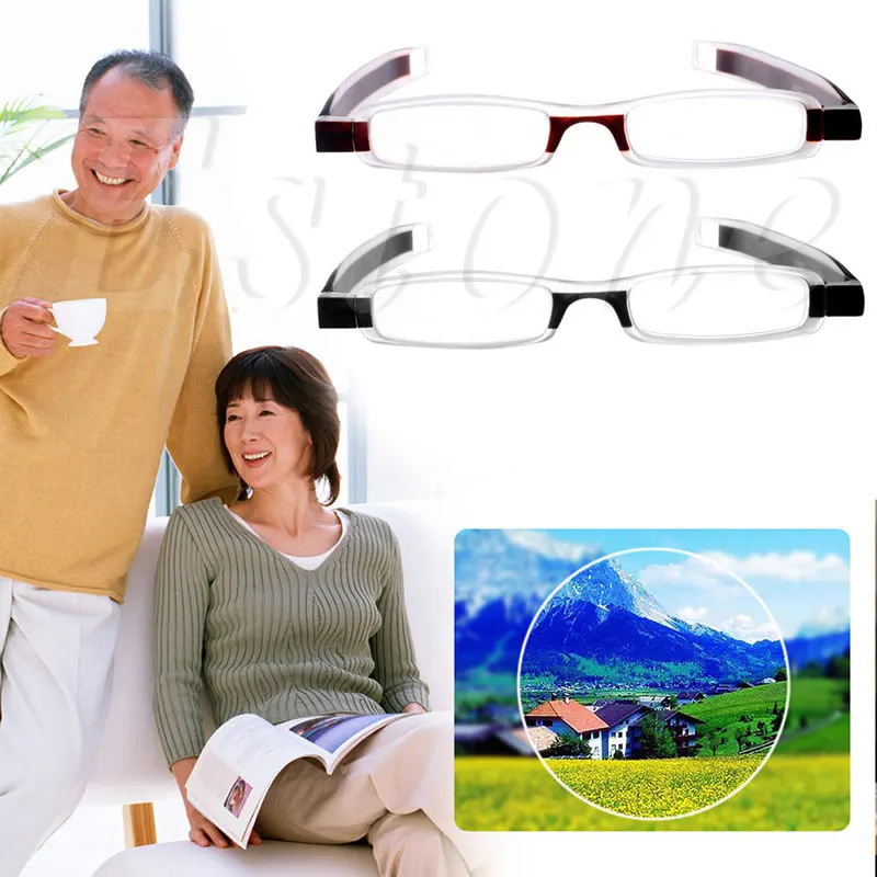 

the best new 1 PC New Enduring 360 degree Rotation Folding Reading Glasses Eyeglass 1.0 ~4.0 Diopters hot4484