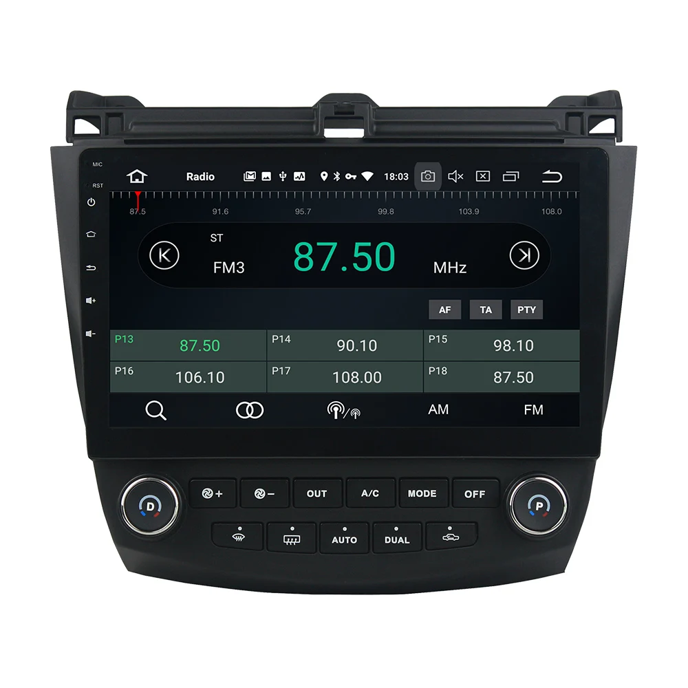 Clearance Belsee 10.1" Android 9.0 Car Stereo for Honda Accord 7th 2003-2007 Radio 4GB PX5 IPS Screen Head Unit Autoradio GPS Audio Player 5