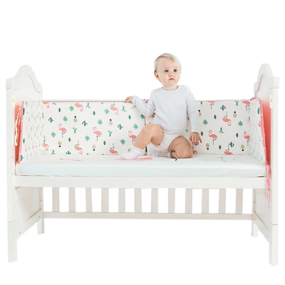 Hot Sale Baby Bed Bumper Cotton Newborn Crib Bumper Cot Protector Pad for Toddler Bed Baby Cradle Baby Room Decoration Set