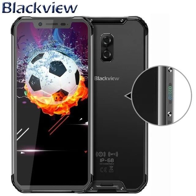 Blackview BV9600 Pro 6,2" 19:9 FHD прочный IP68 водонепроницаемый смартфон Helio P60 MT6771 Android 8,1 6 ГБ+ 128 Гб AMOLED 5580 мАч NFC