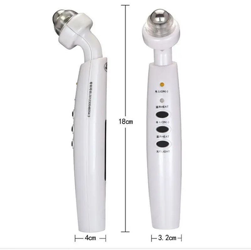 Far Infrared Red Light Photon Warming Therapy Negative Ion Eye Care Anti Aging Wrinkle Removal Beauty Care Massager Pen