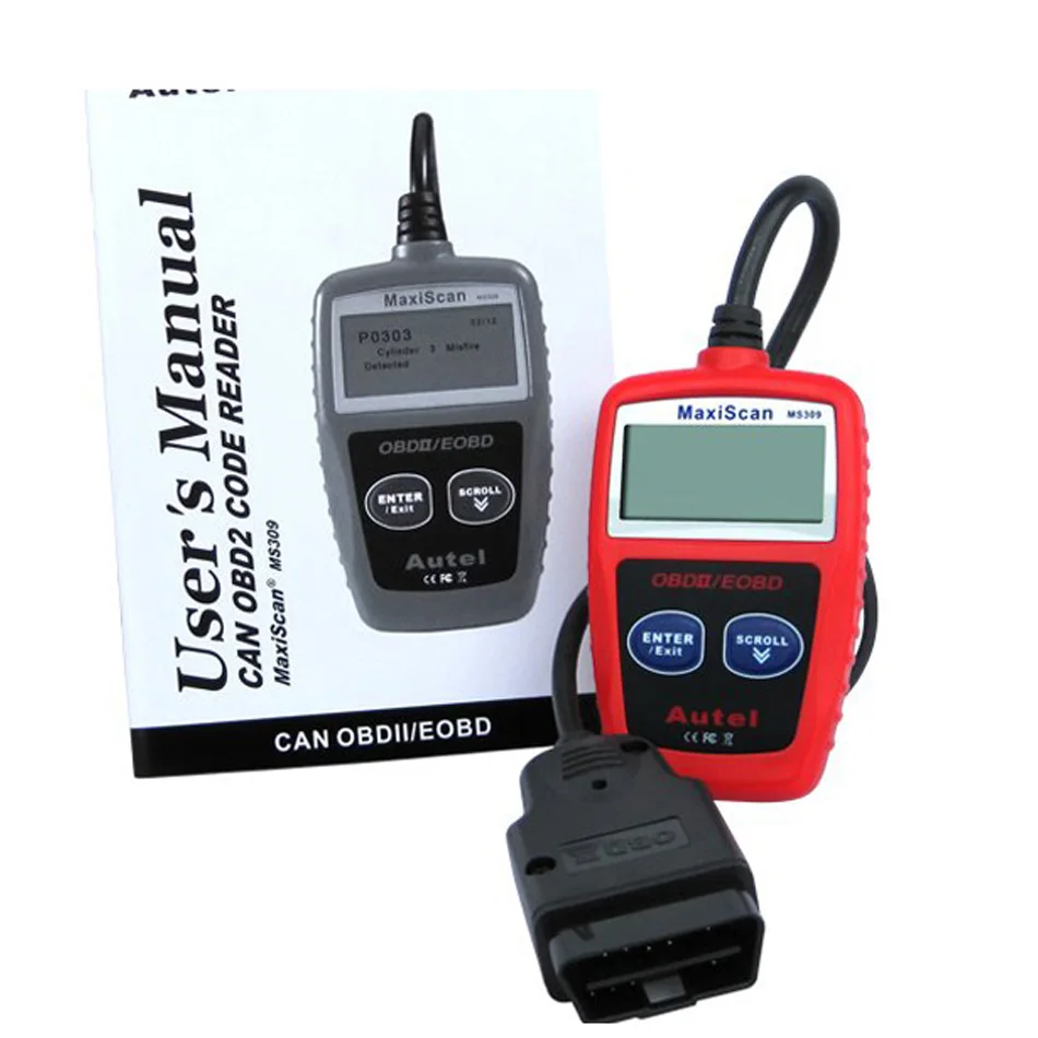 Считыватель кодов Autel Maxiscan MS309 OBDII MS 309 хорошее качество диагностический