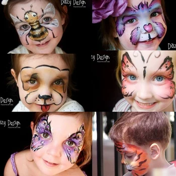 

Free shipping Matisse 12 color combination 5PCS set masquerade drama face paint pigment body painting