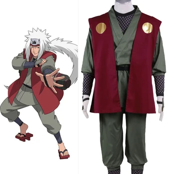 

Anime Naruto Jiraiya Cosplay Costume Whole Set Custome Made