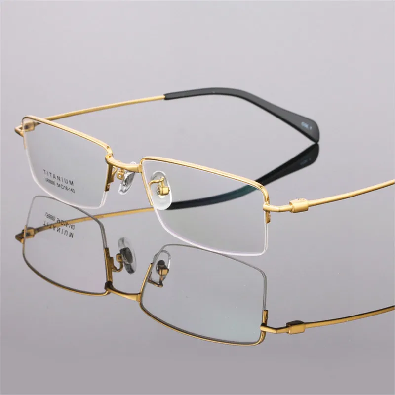 Мужские модные очки, ультралегкие титановые оправы, оправа для очков для мужчин, оптическая оправа, тонкие очки с половинной оправой, 8895