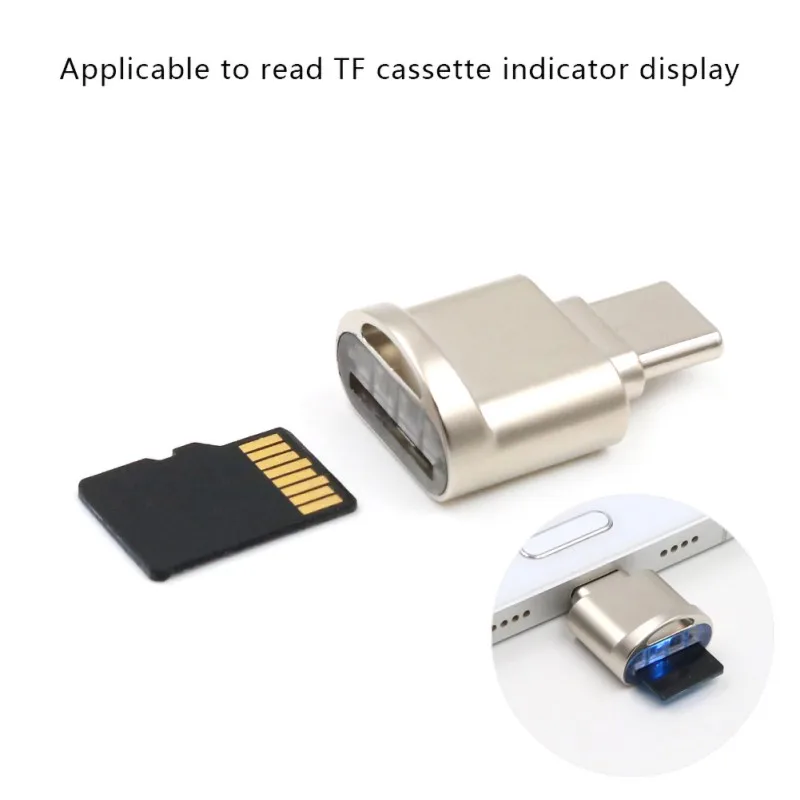 Мини металлический USB 3,1 type C Micro SD TF считыватель карт OTG адаптер для смартфона планшет кардридер дропшиппинг