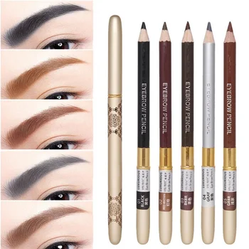 

Eyebrow Pencil Long lasting Waterproof Smudge-Proof Brow Pencil With Brow Brush Durable Liner Eyebrow 5 Colors & 3 Eyebrow Cards